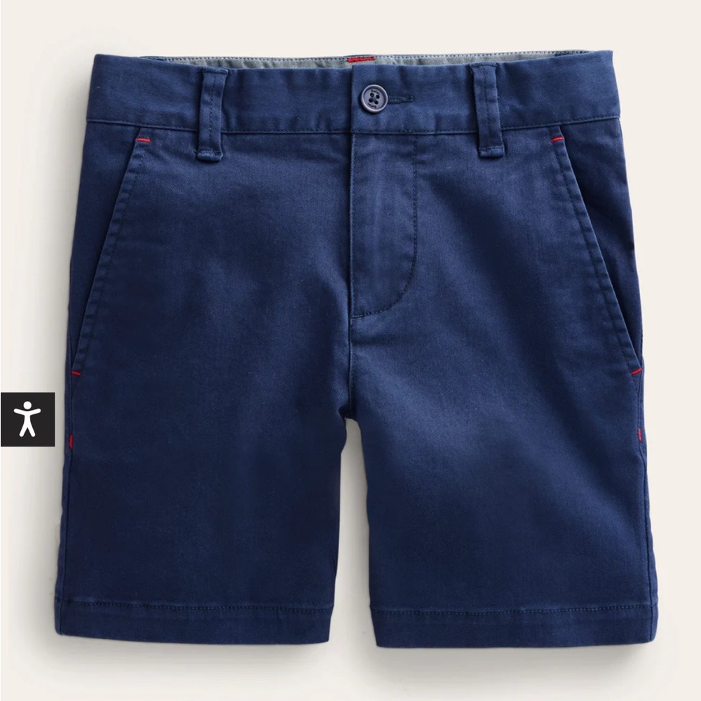 NWT Mini Boden Size 11Y (146cm) Boys College Navy Chino Shorts